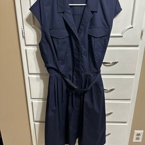Liz Claiborne Navy blue shirt Dress